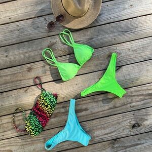 Neon Bikini Bundle 🌴 Bright Swim Set Mix & Match Size S